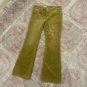 Anthropology- pilcro chartreuse corduroy pants-size29